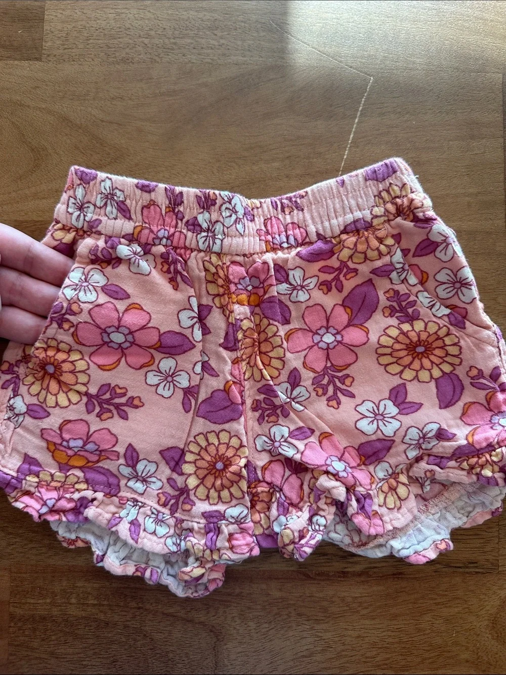 Cat & Jack Pink Floral Two-Piece Tank and Shorts Set